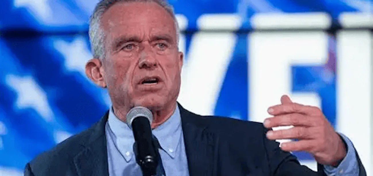 An image showing RFK Jr. discussing about peptide reclassification
