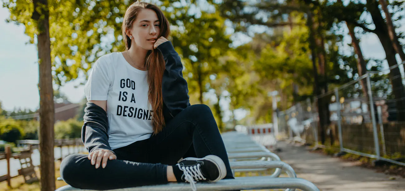 An image showing a lady feeling very good