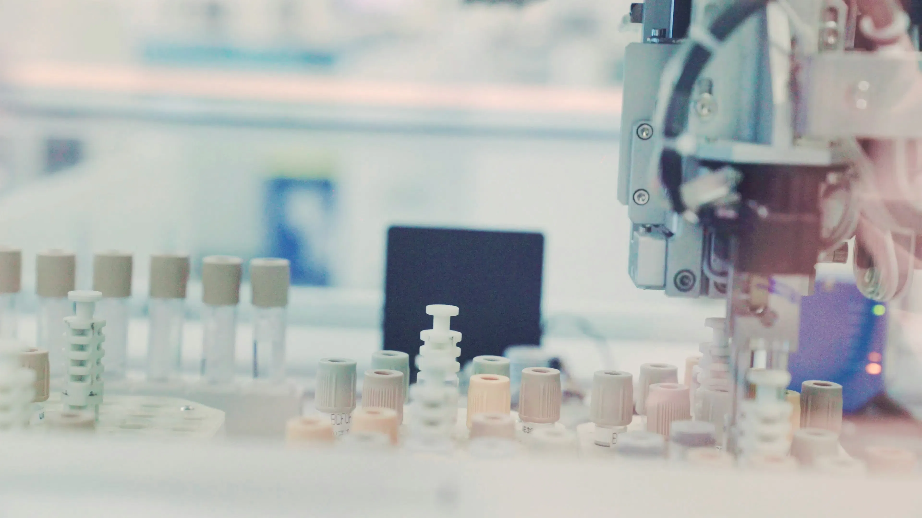 An image showing the use of AI in peptide production