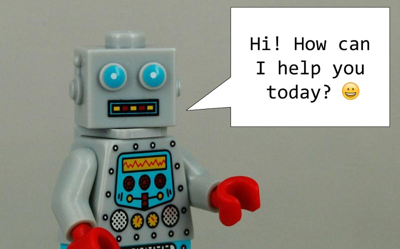 Lego bot chatting 