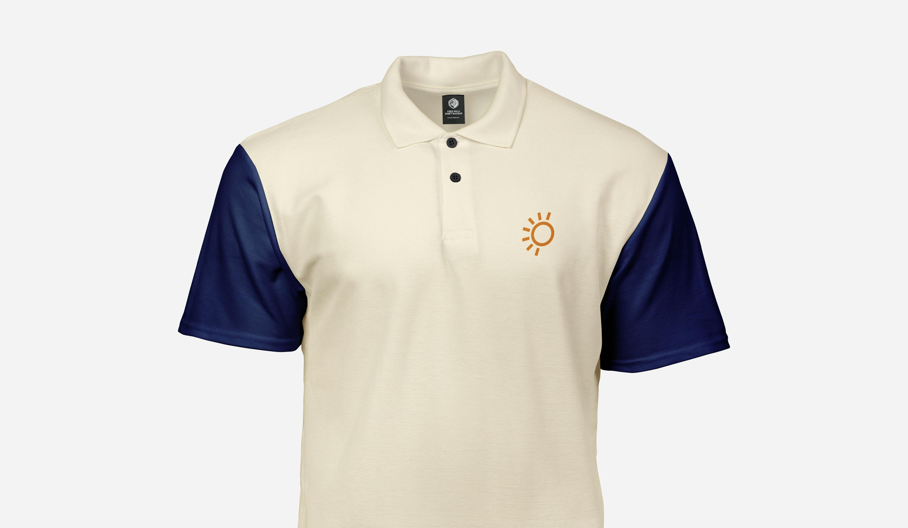 Polo mockup met Vakantieburo Julianadorp logo