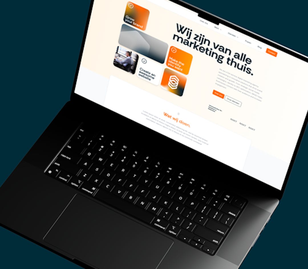 Macbook with website