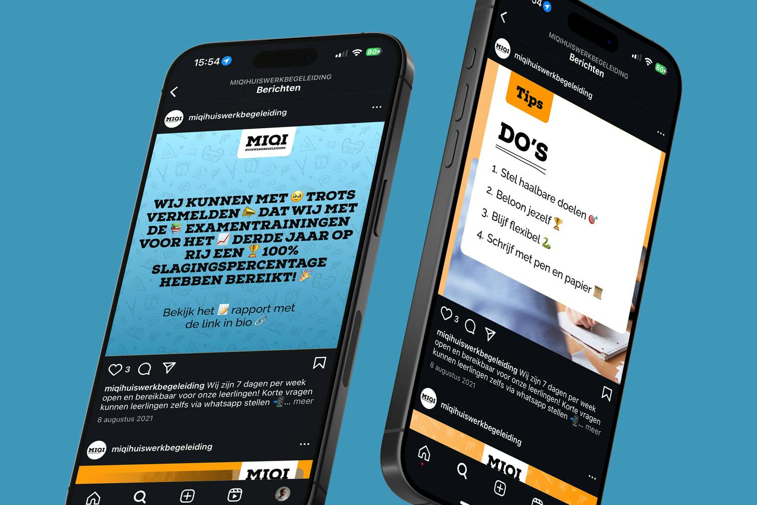 MIQI Huiswerkbegeleiding Social mockup