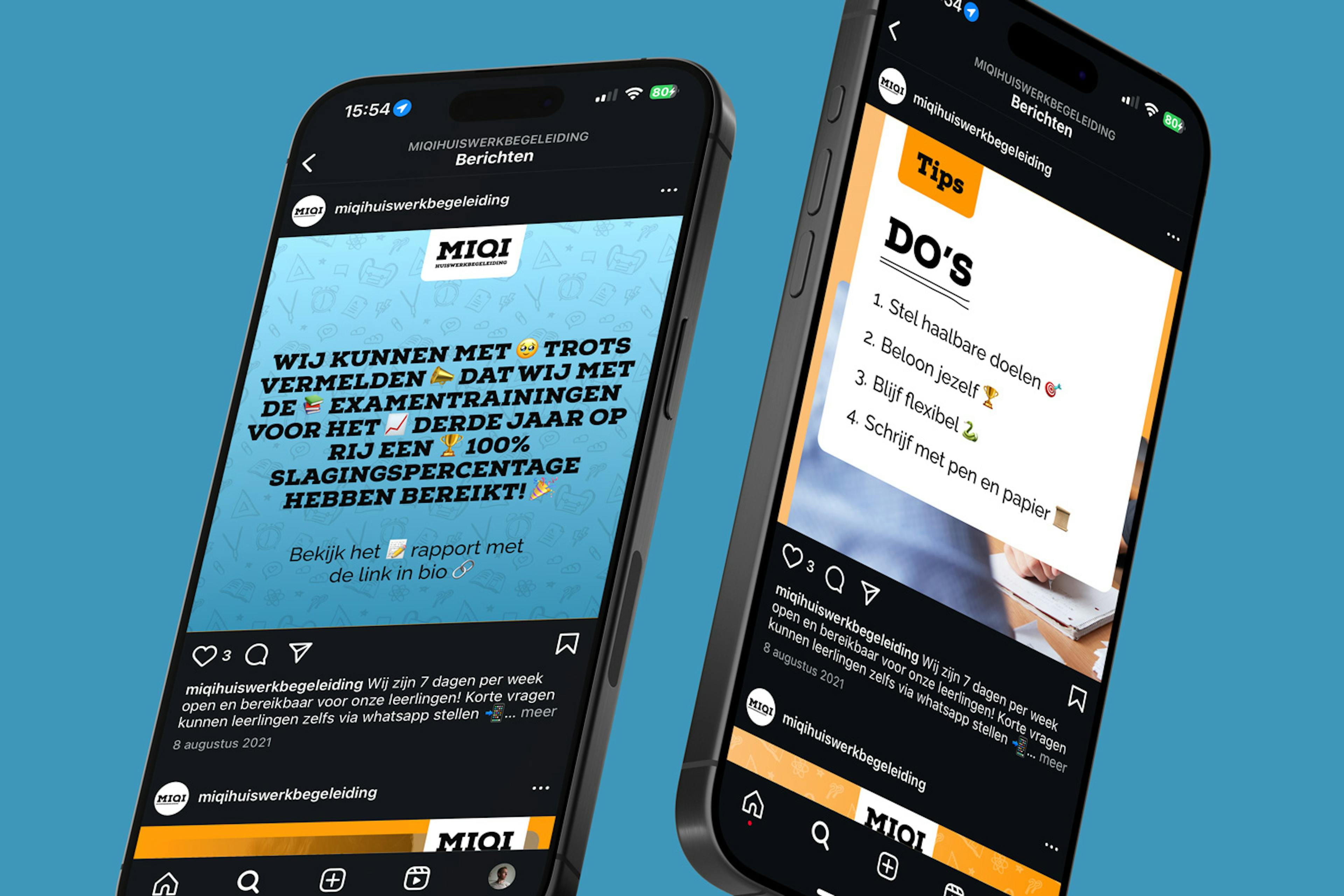 MIQI Huiswerkbegeleiding Social mockup