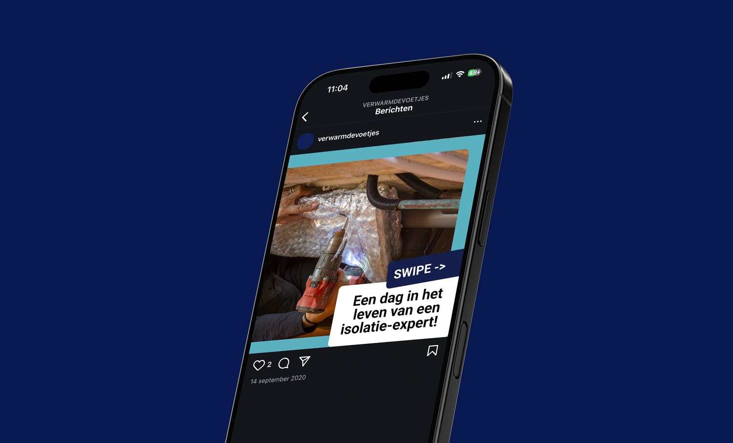 Verwarmde Voetjes Social mockup