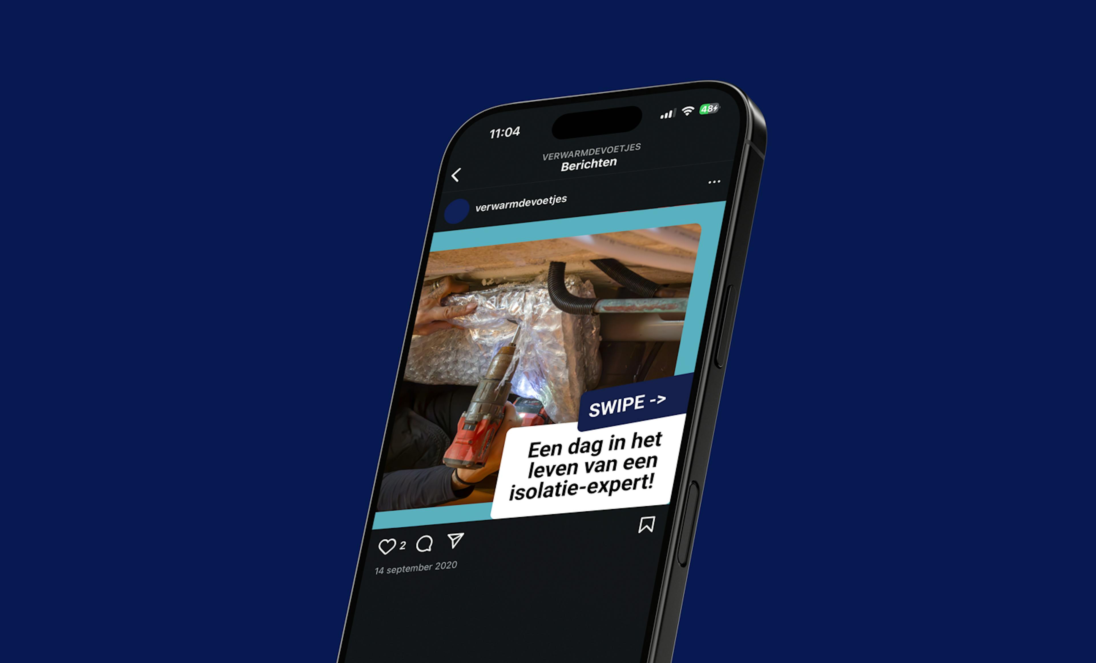 Verwarmde Voetjes Social mockup