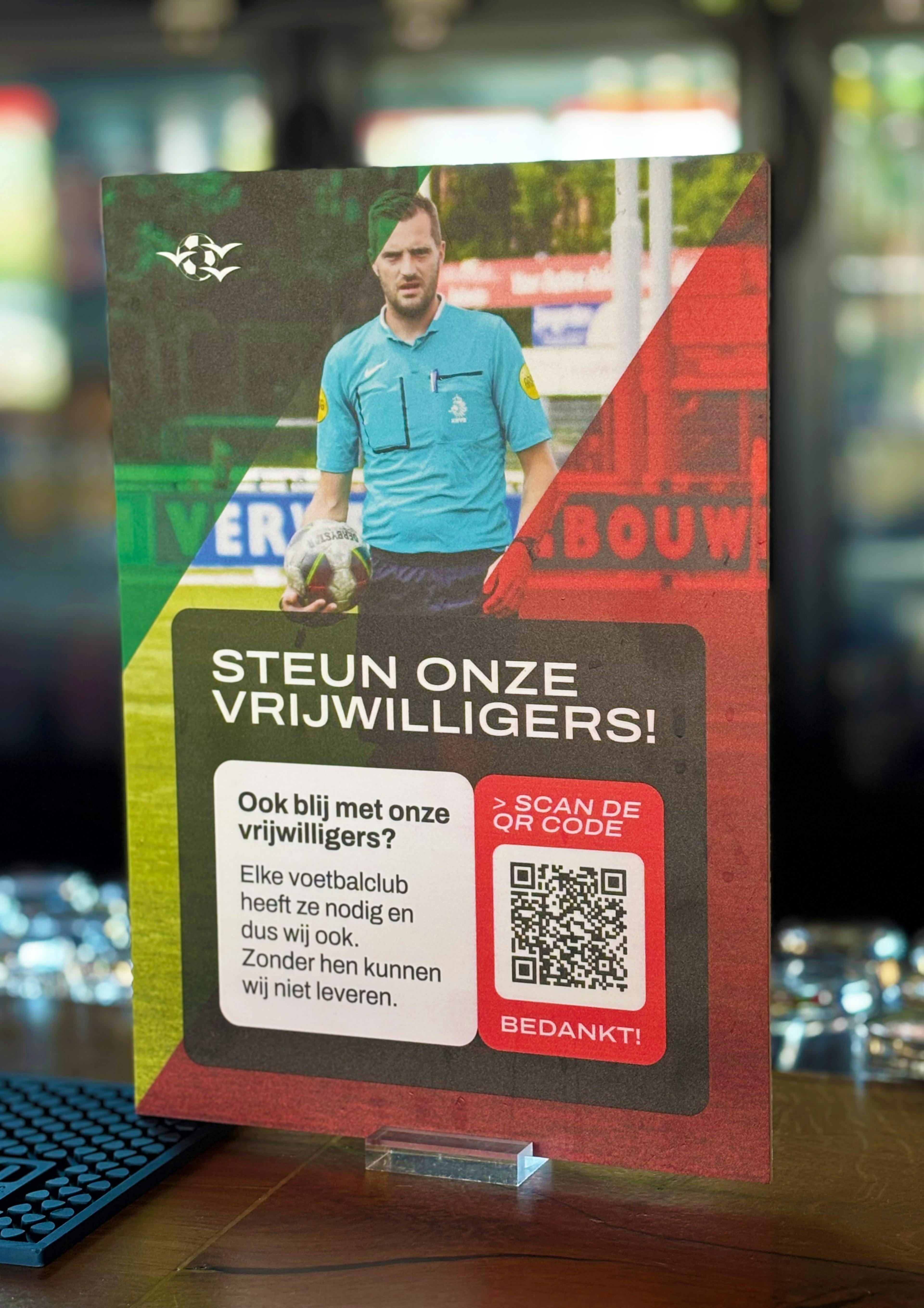 HSV De Zuidvogels bordje in kantine