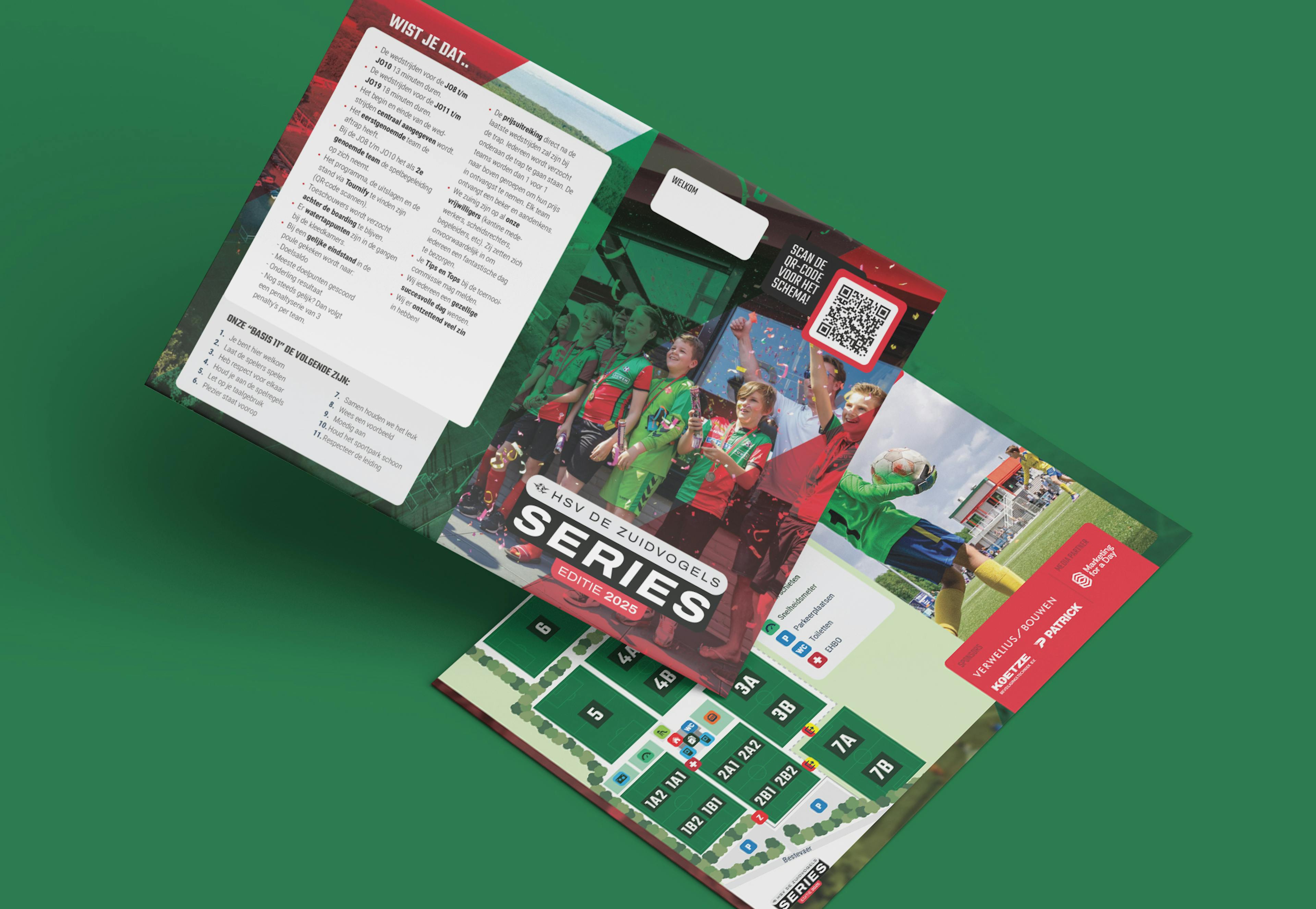 HSV De Zuidvogels Series A5 flyer mockup