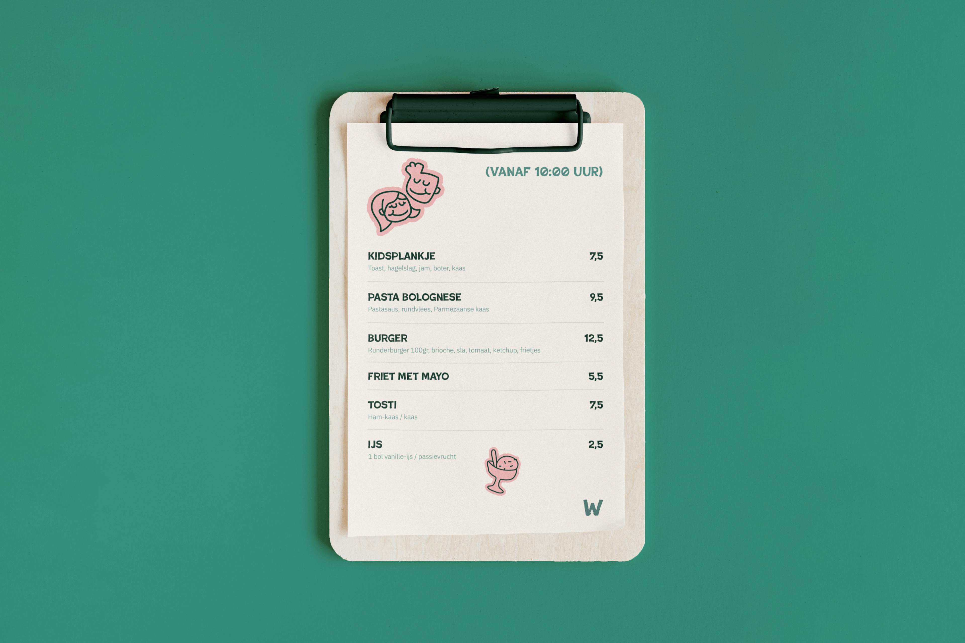 DWB Menukaart Mockup