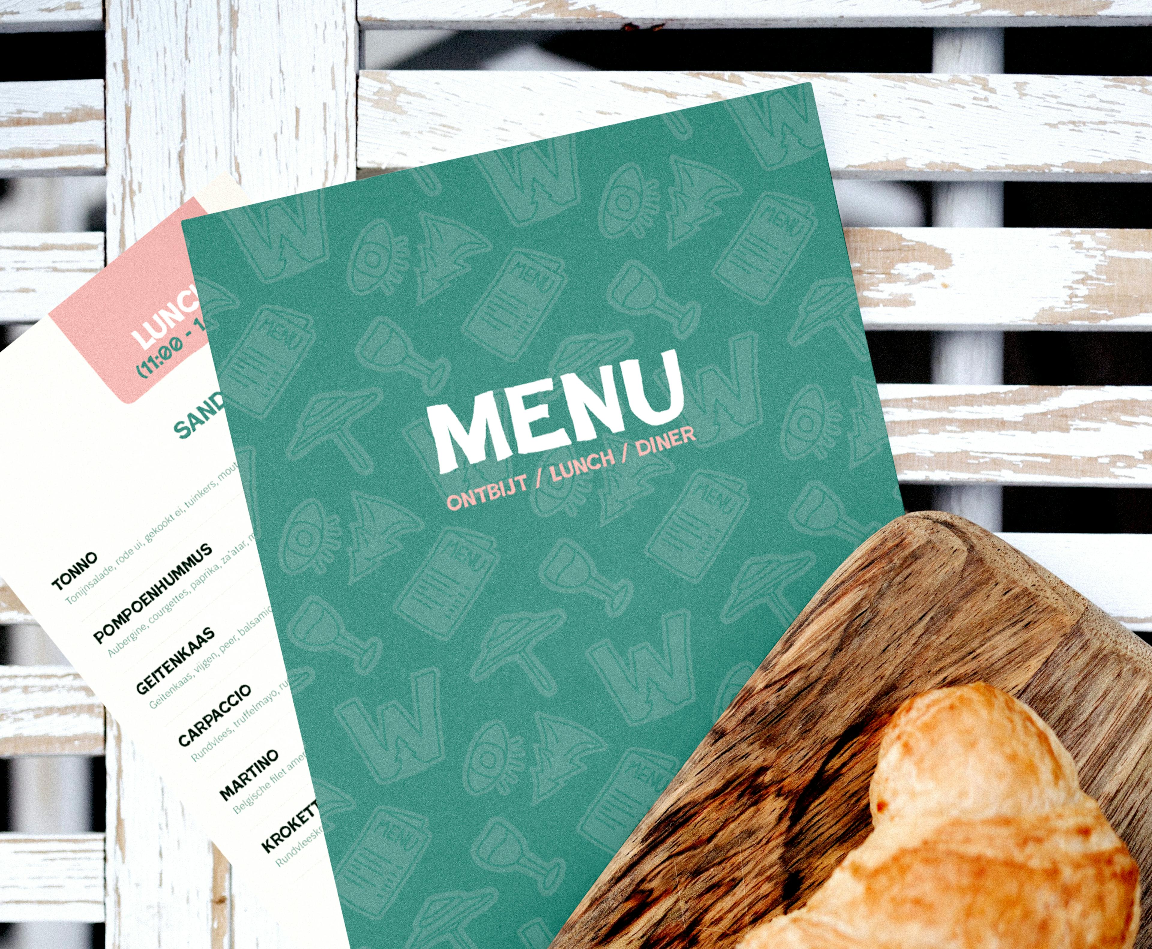 DWB Menu kaarten mockup