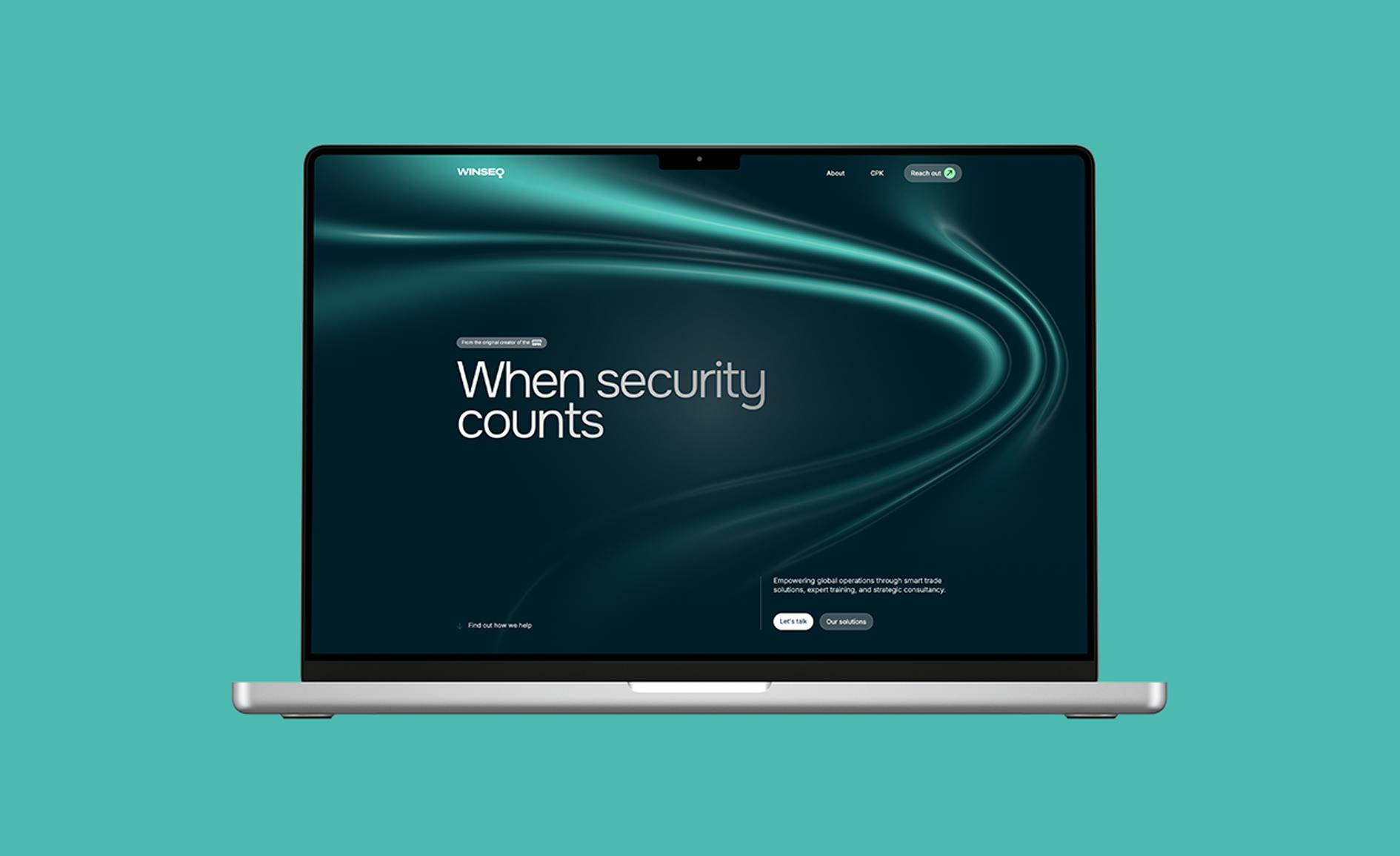 Winseq website mockup