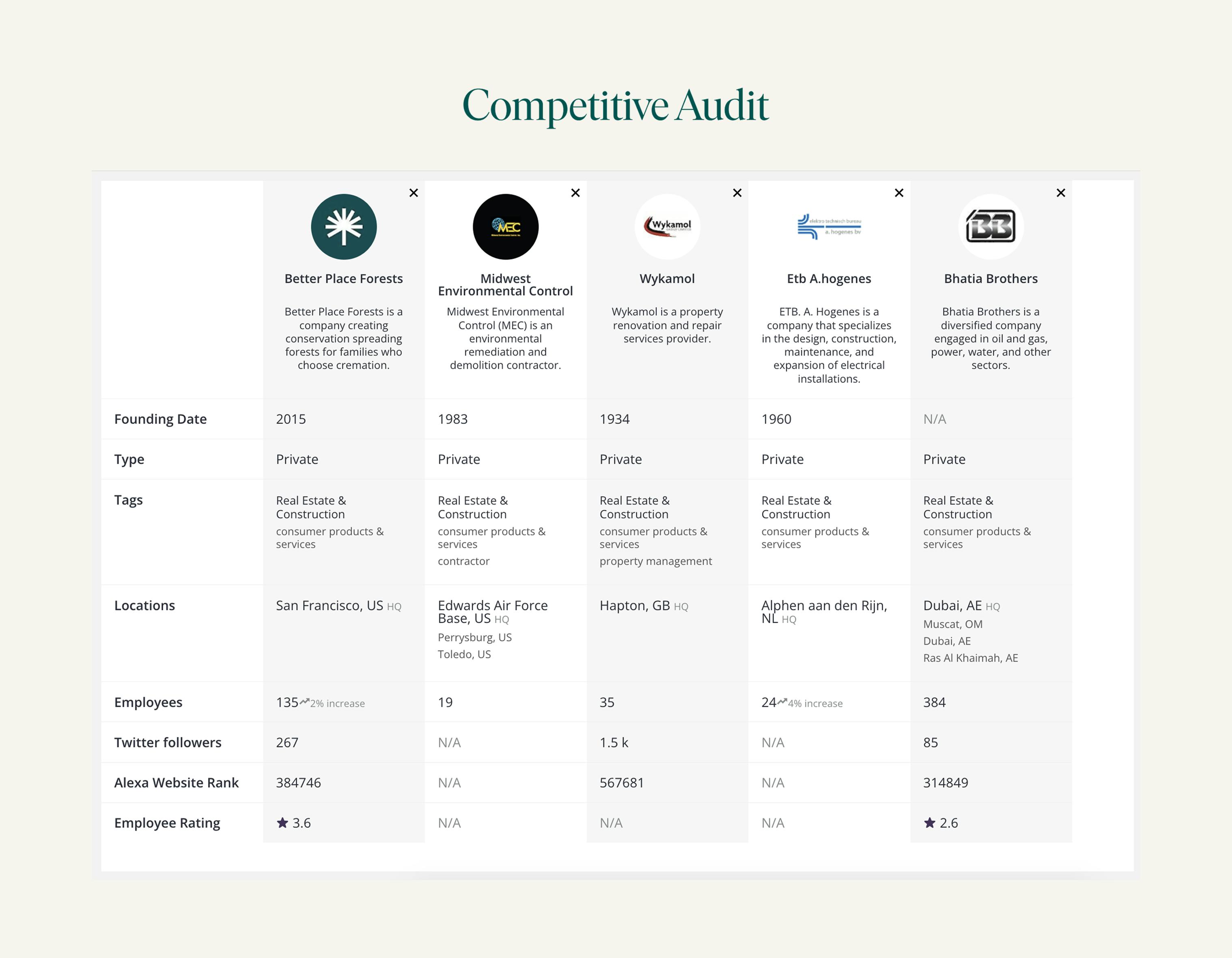 Competitive Audit