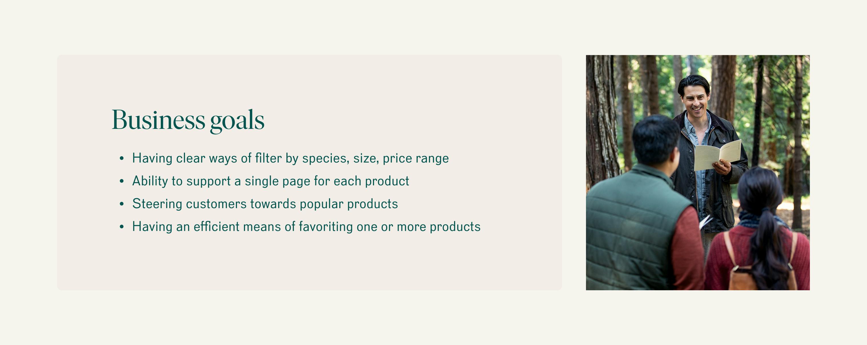 Business Goals Better Place Forests