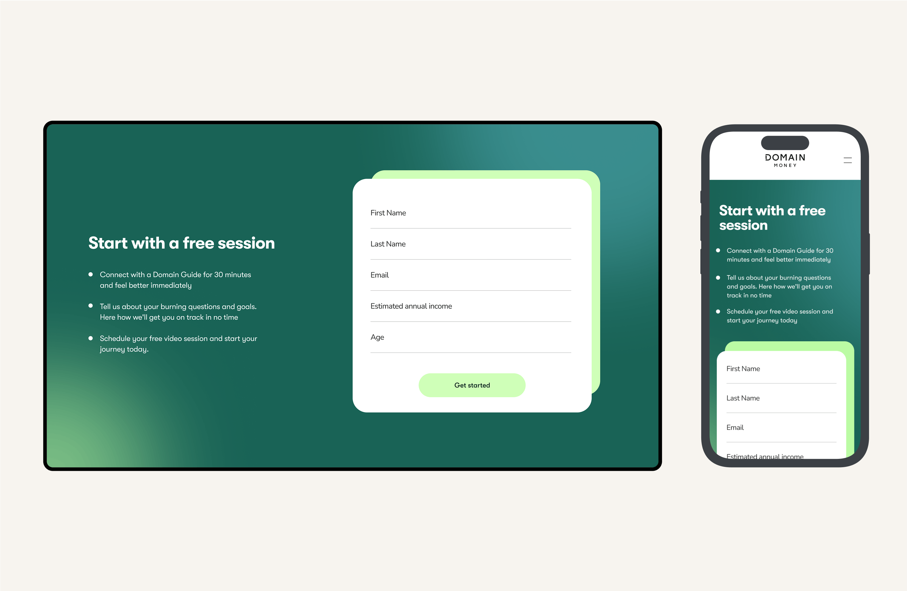 Home | Start with free session module