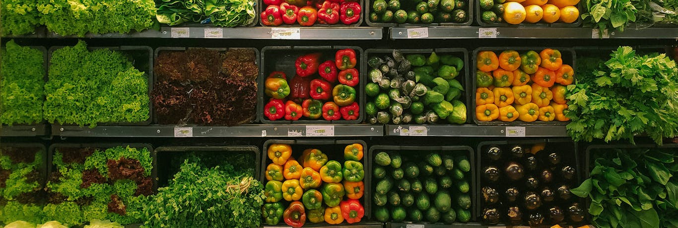 Market with Fruits and Vegetables