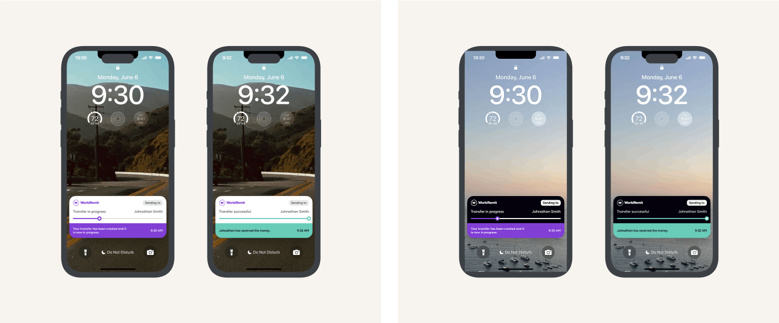 Live Activity Integration Mockup 1