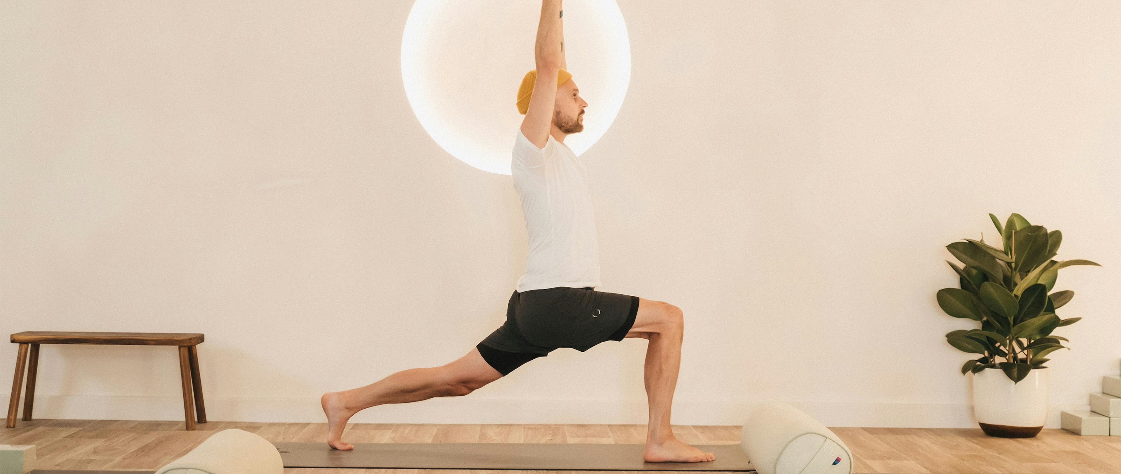 Man in yoga pose