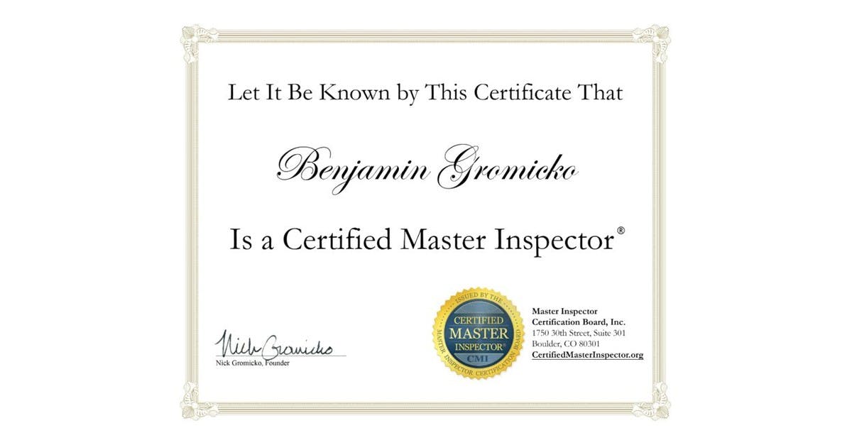 How To Download Your Certified Master Inspector® Certificate