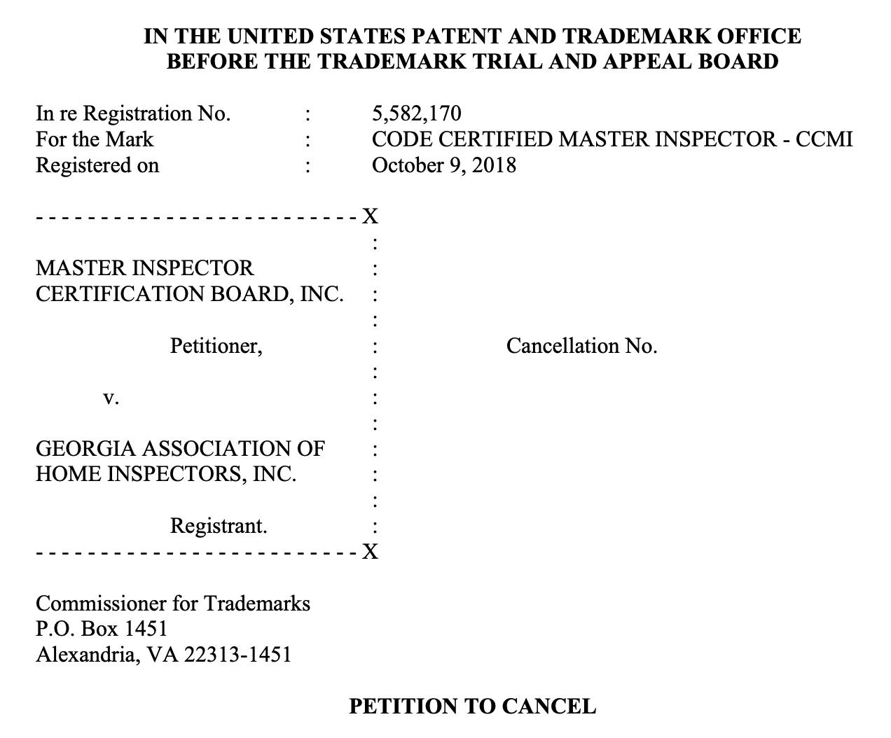 Master Inspector Certification Board® Vs Gahi