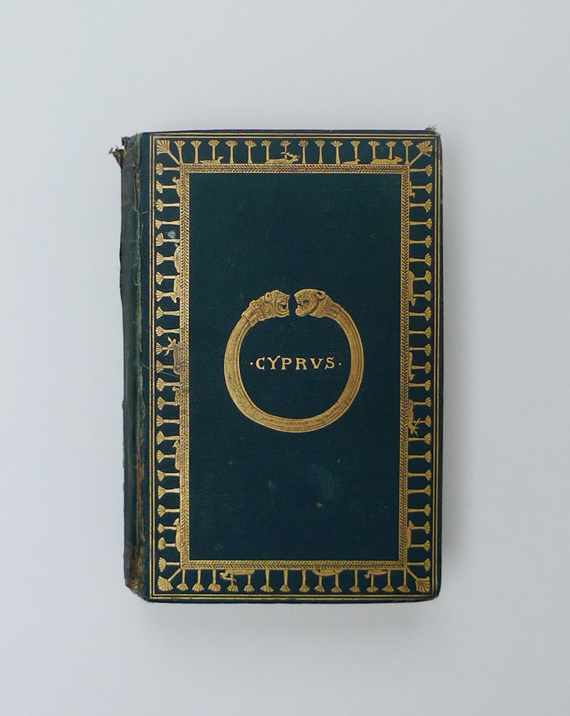 An amazing book from 1877 by the archaeologist Luigi Palma di Cesnola about Cyprus’s ancient cities, tombs and temples. It was a gift.