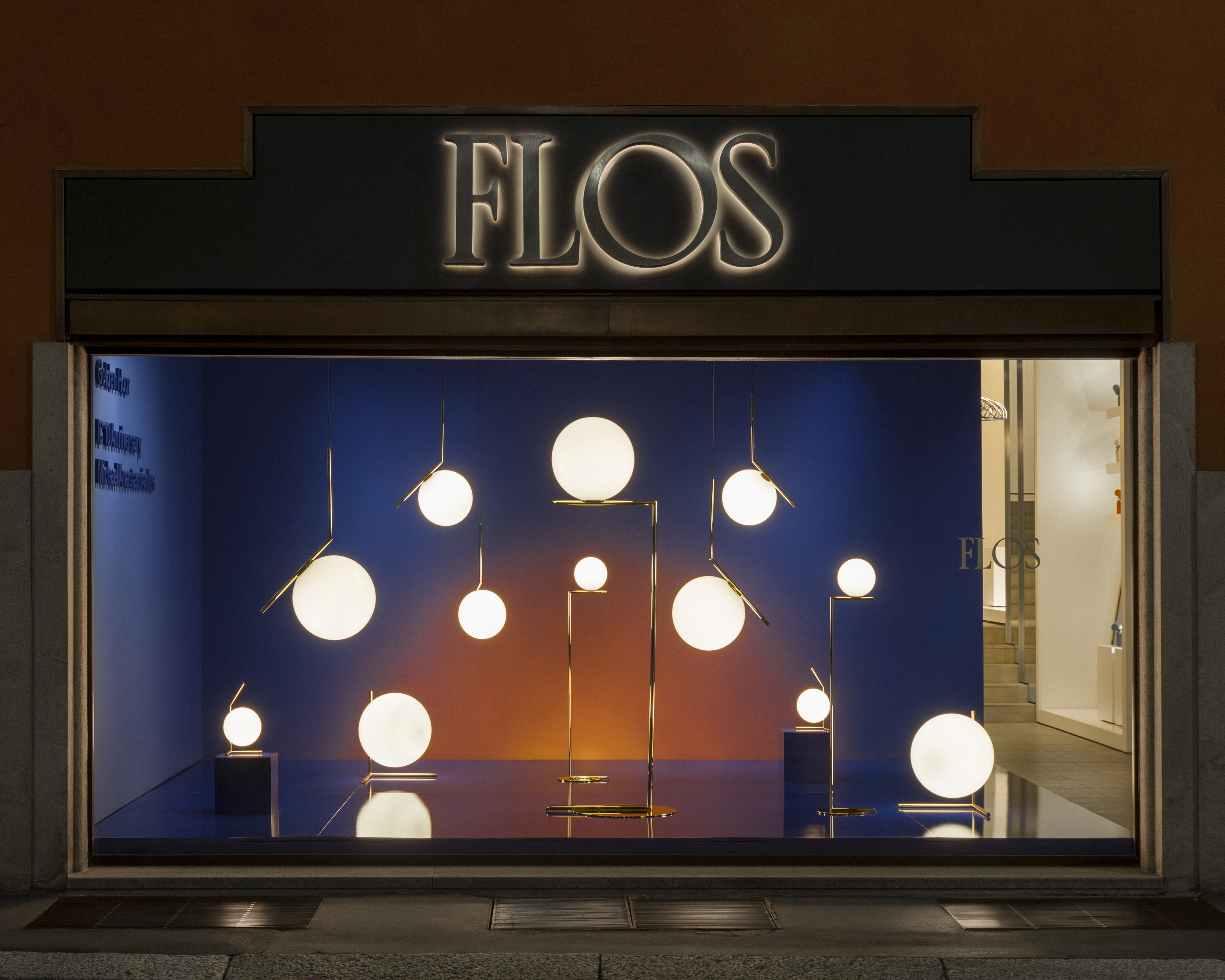 GOLDEN HOUR AT FLOS SHOP, MILAN 2024 - Exhibitions - Michael