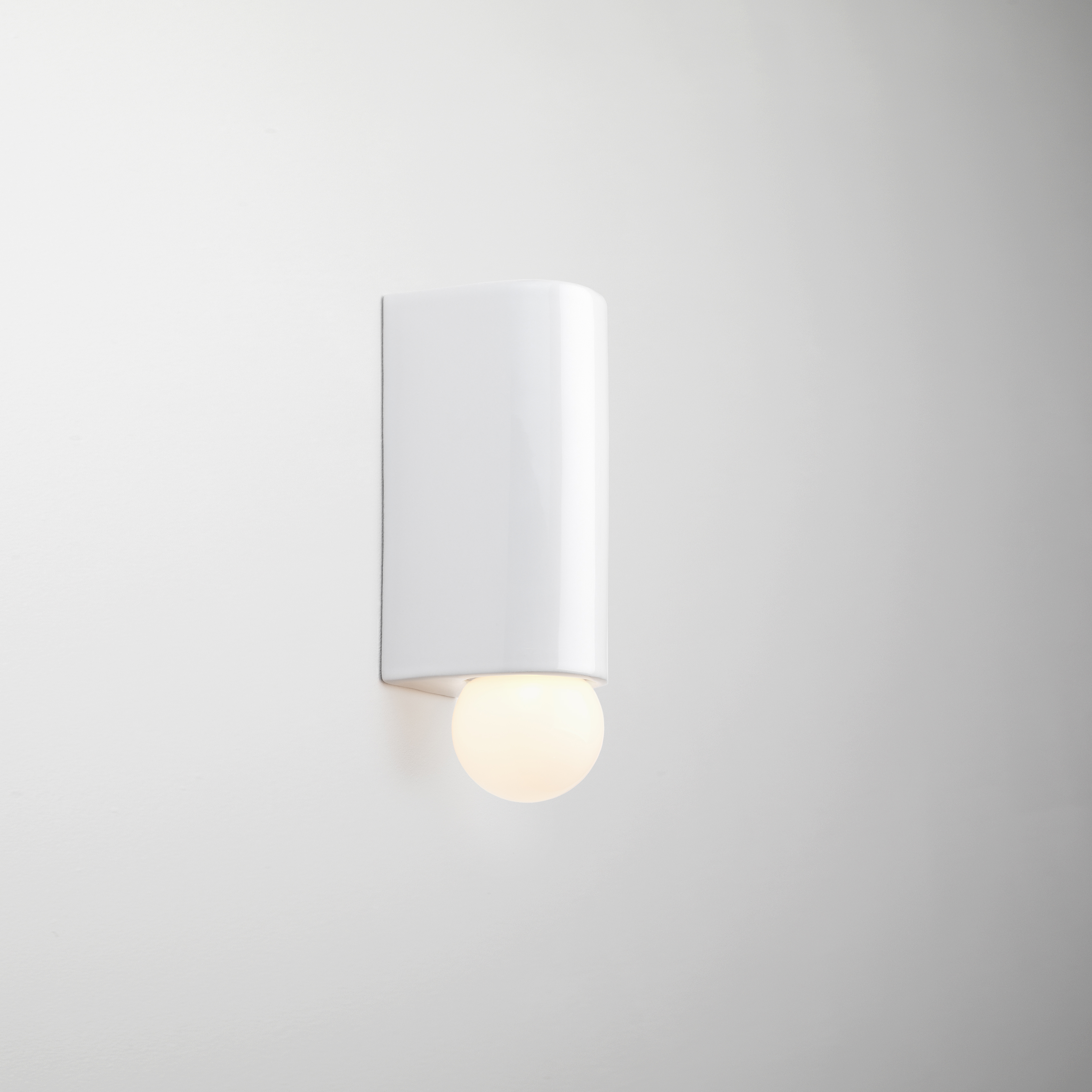 white porcelain wall sconce