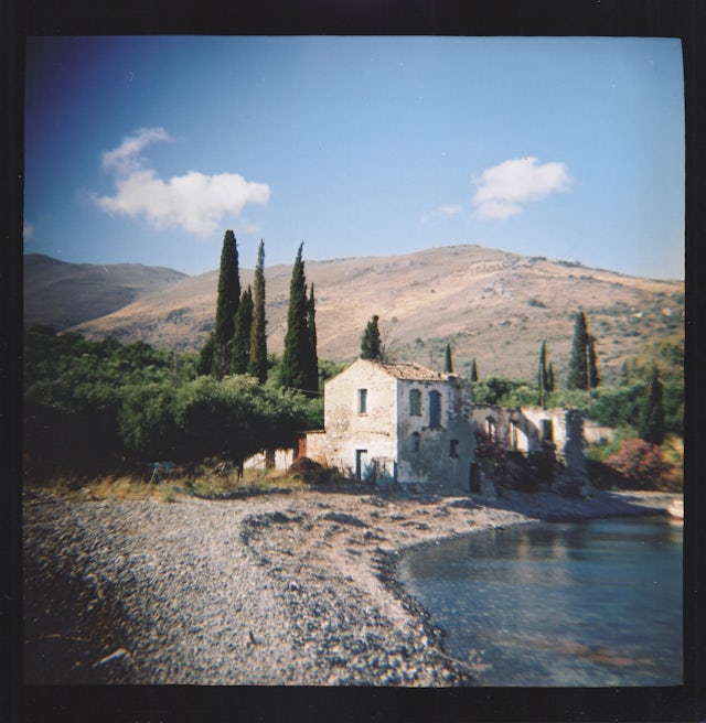 This was taken in Kotronas, Greece, by my friend Anastasia Voutyropoulou. I have spent many beautiful summers there. Nothing beats swimming in the Aegean.