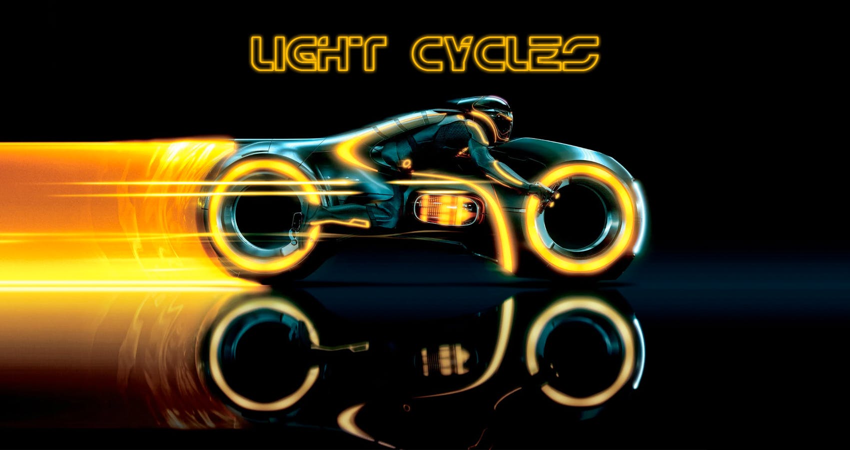 Light Cycles title and lightcycle