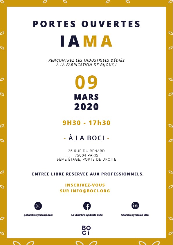 Portes ouvertes IAMA 2020