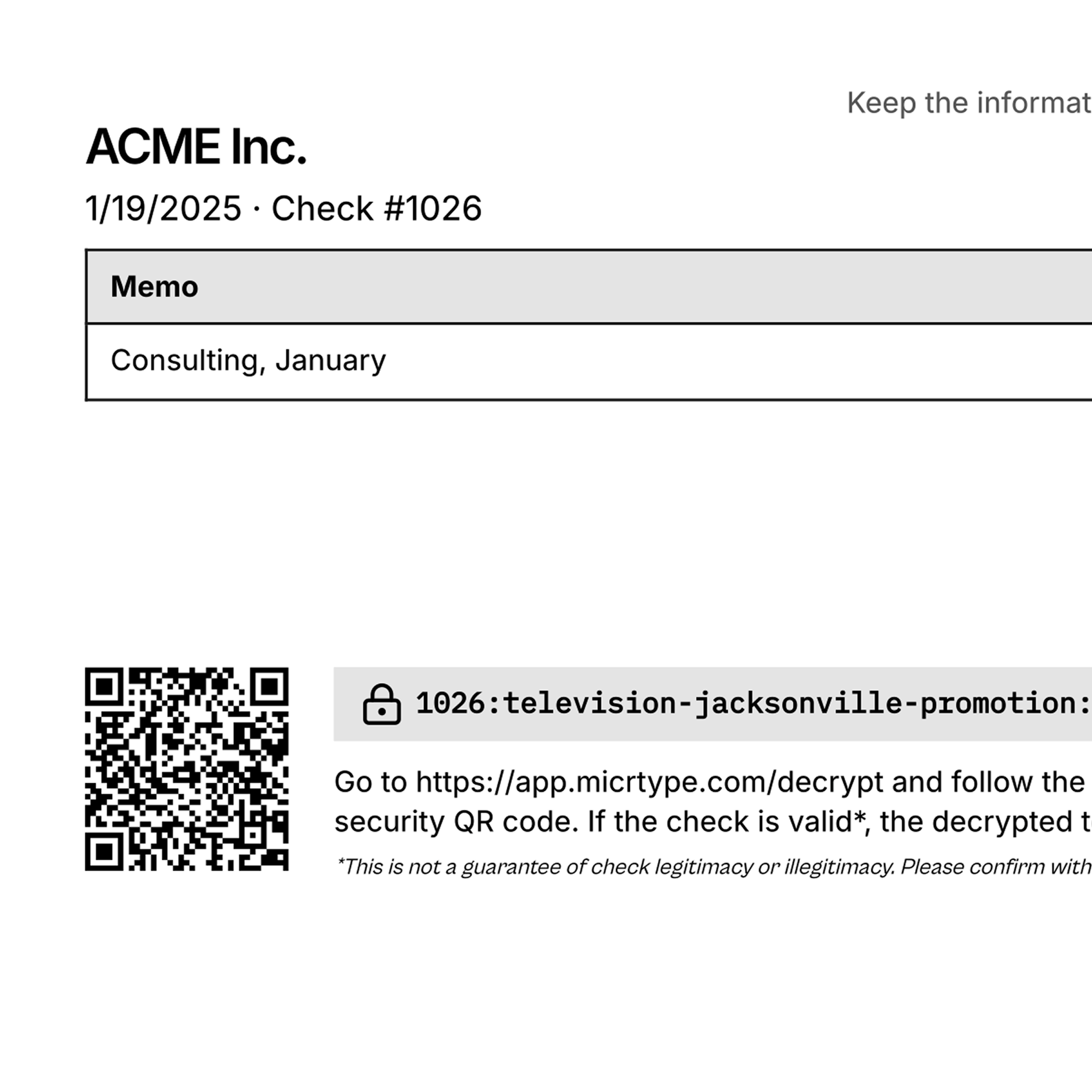 QR code security