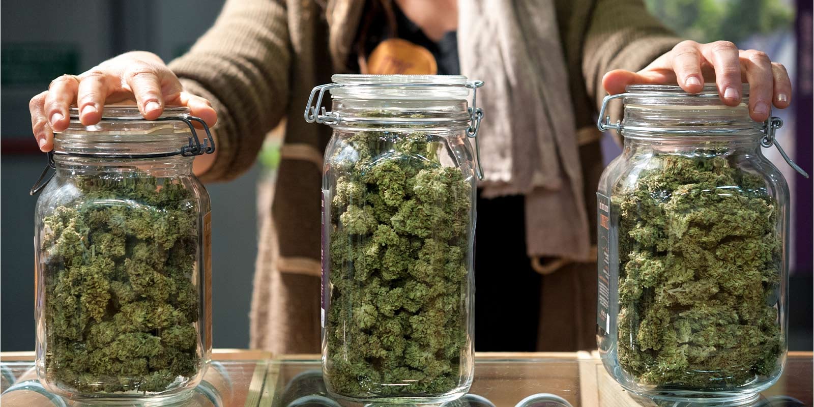 Jars of buds