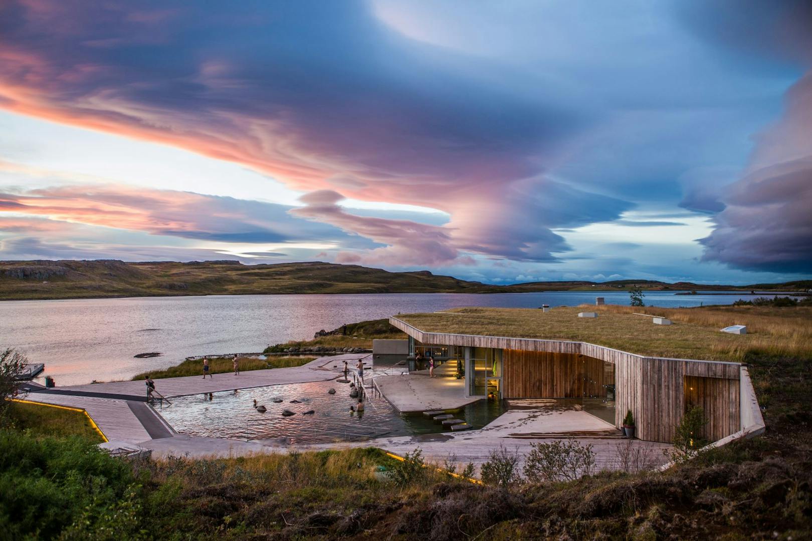 Vök Baths við Urriðavatn. Basalt arkitektar.