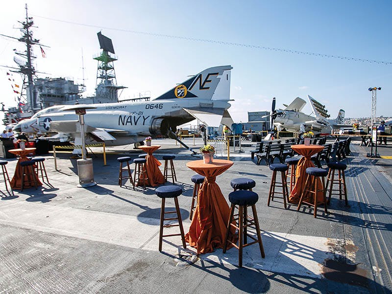 Midway Flight Deck with Highboy Tables & Chairs