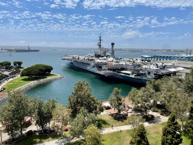 The USS Midway Museum docked at Navy Pier