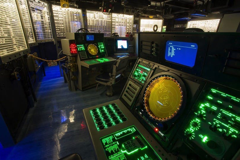 New Combat Information Center Exhibit at the USS Midway Museum, San Diego, CA.