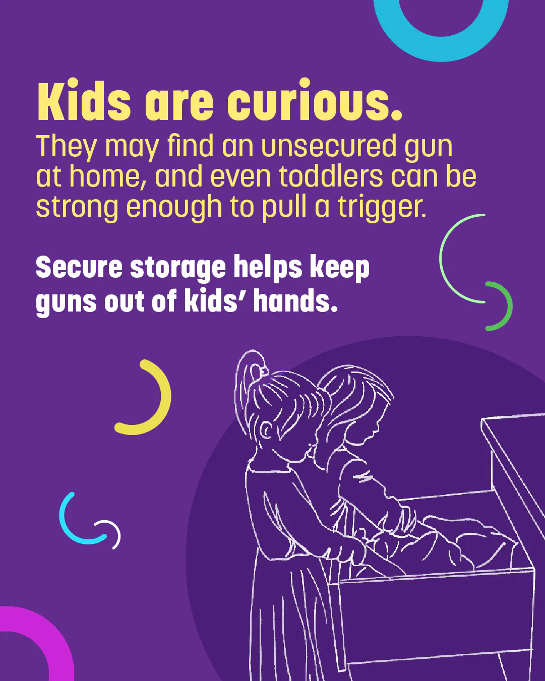 Secure storage helps keep guns out of kids’ hands