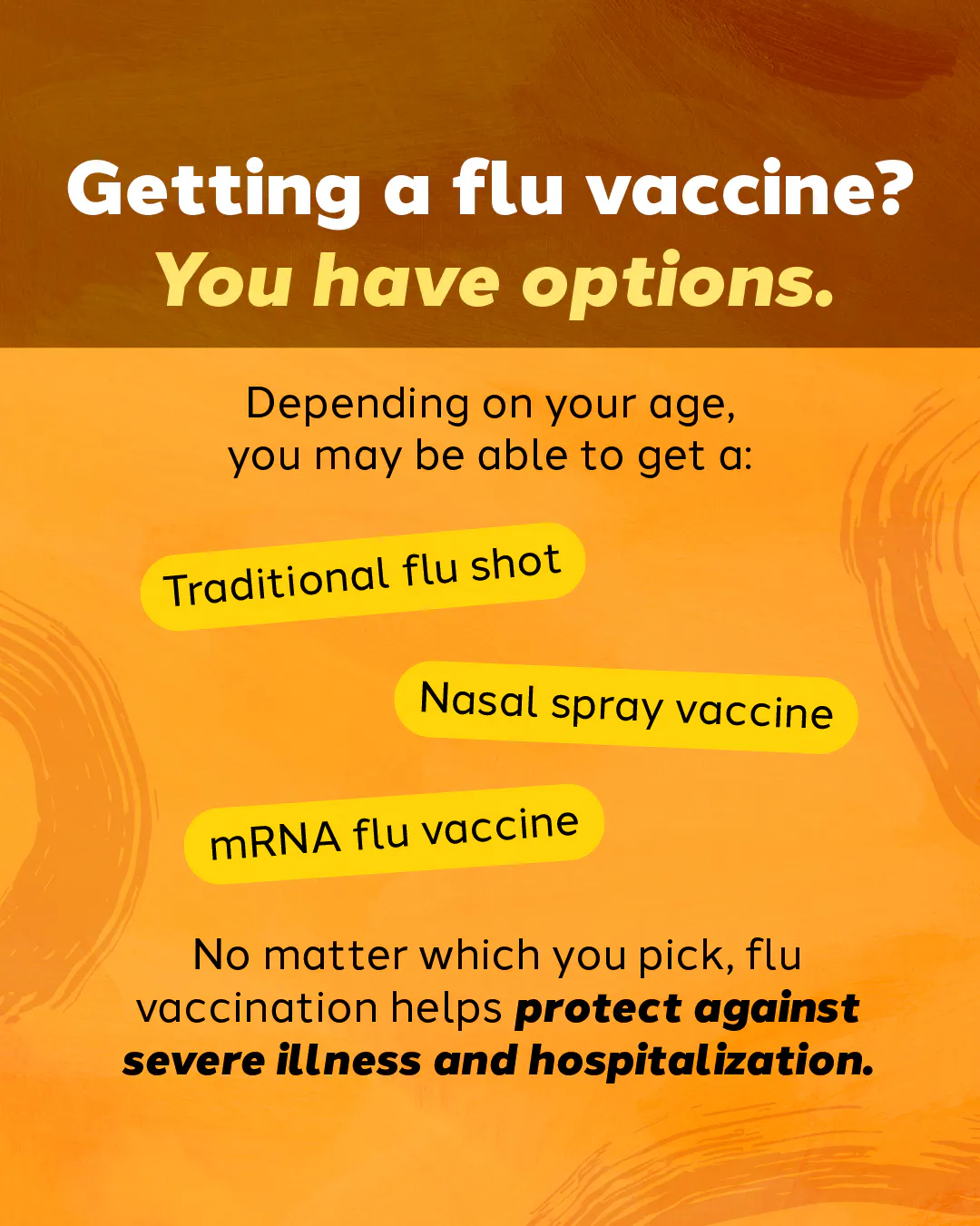 Getting a flu vaccine? You have options.