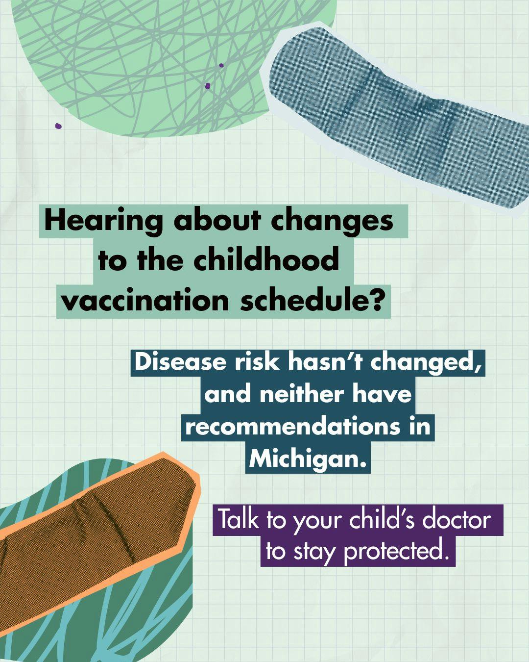 Vaccine recommendations in Michigan haven't changed