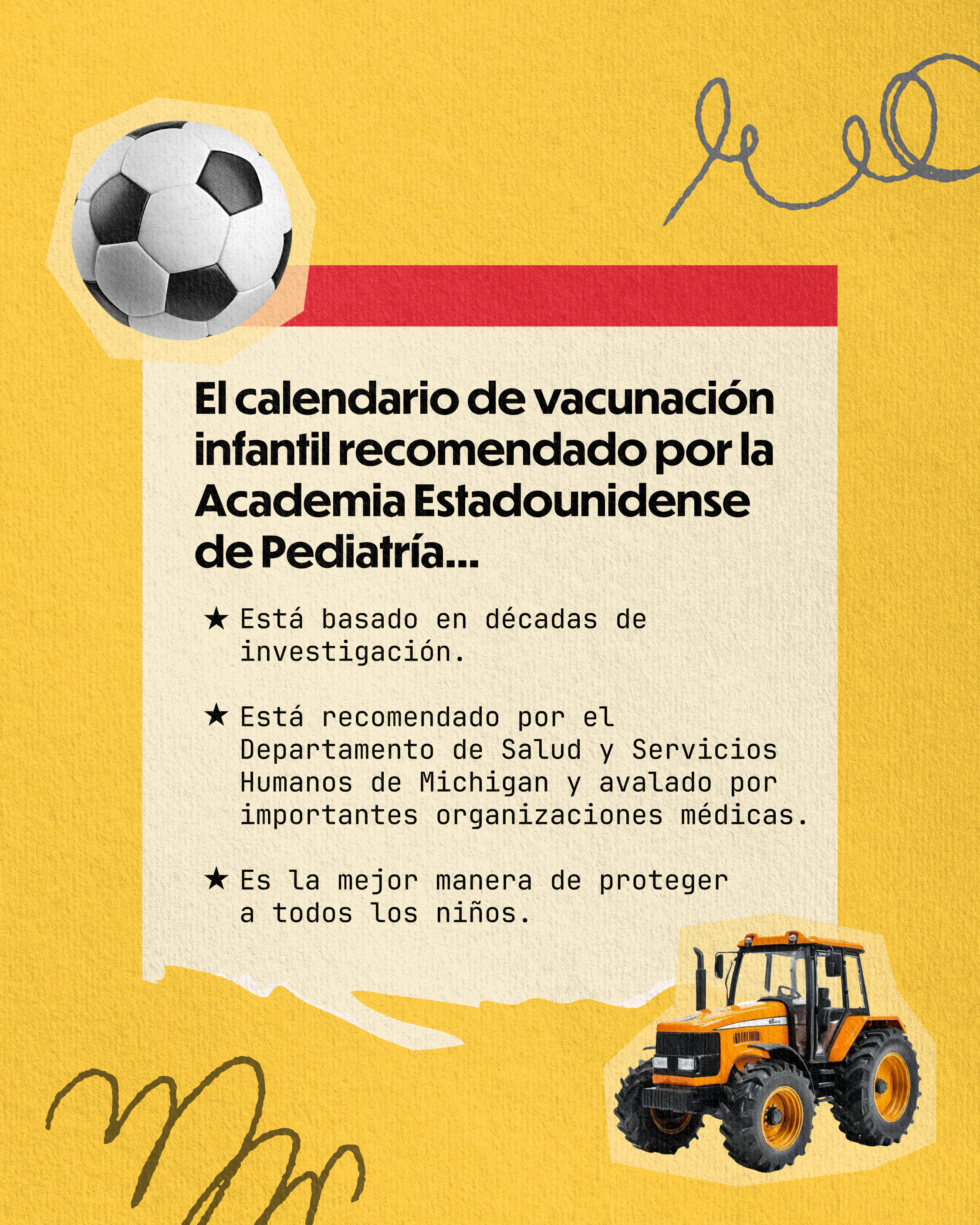 El calendario de vacunación infantil de la AAP es la mejor manera de proteger a los niños