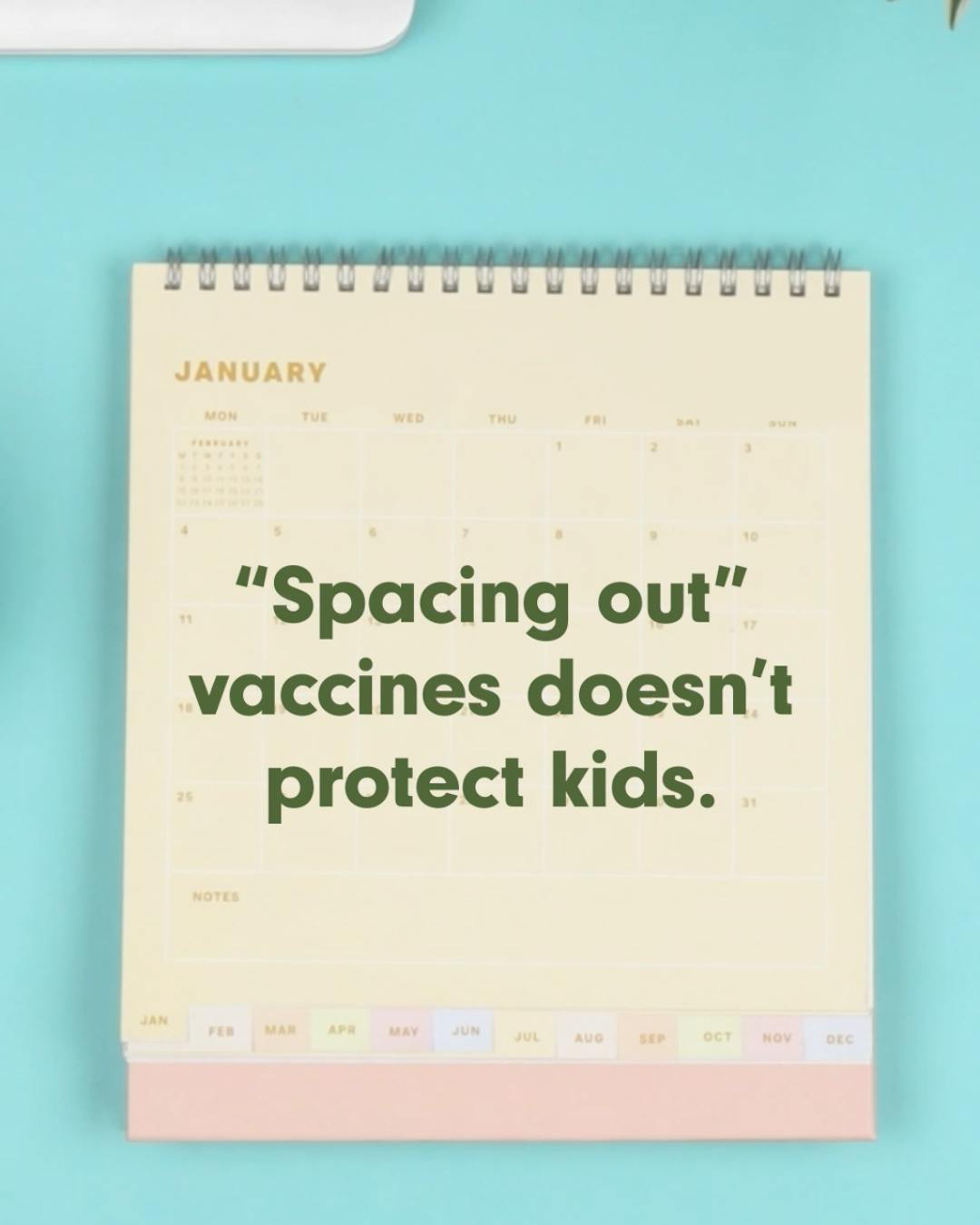 "Spacing out" vaccines doesn't protect kids