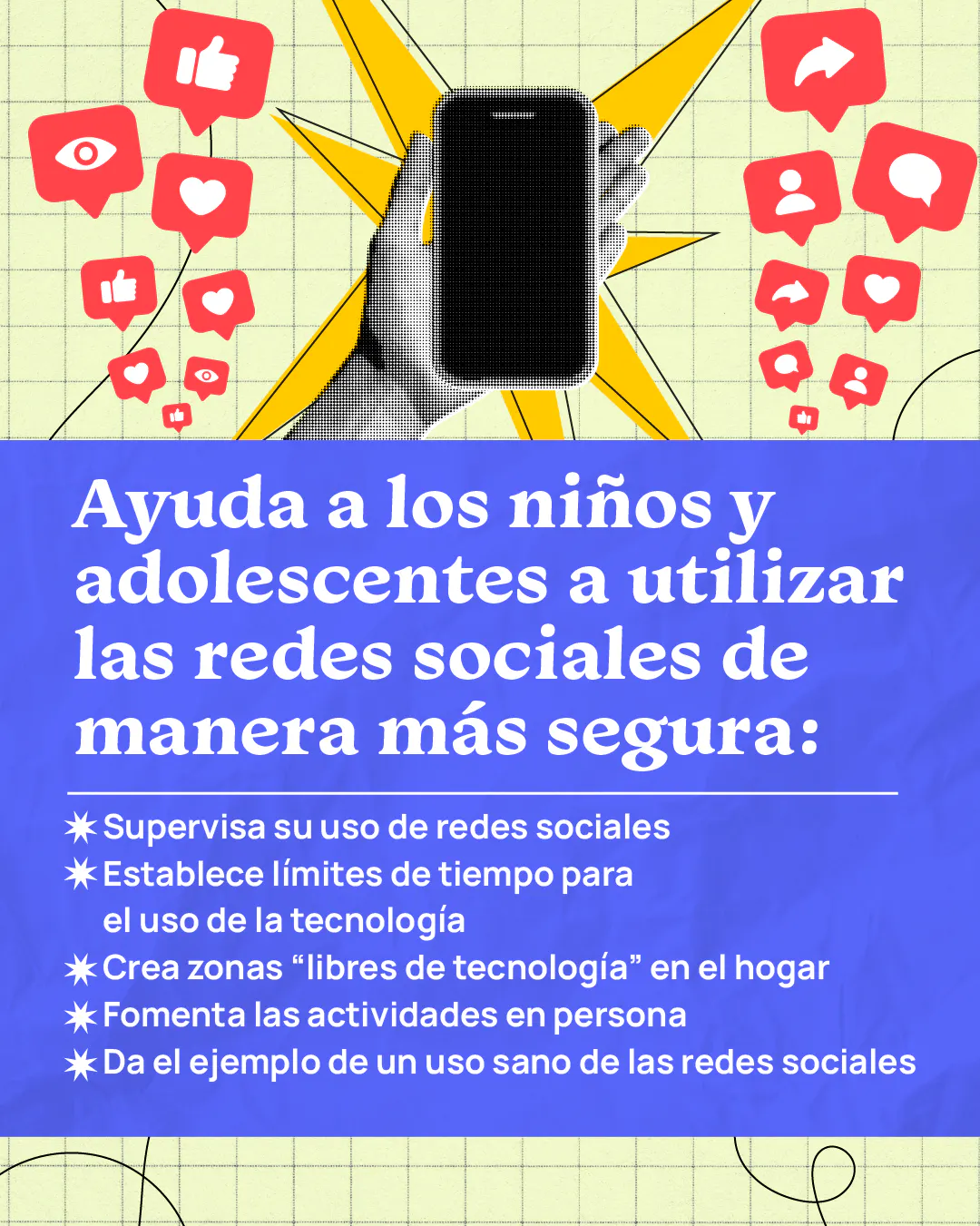 Ayuda a los jóvenes a usar las redes sociales de manera más segura