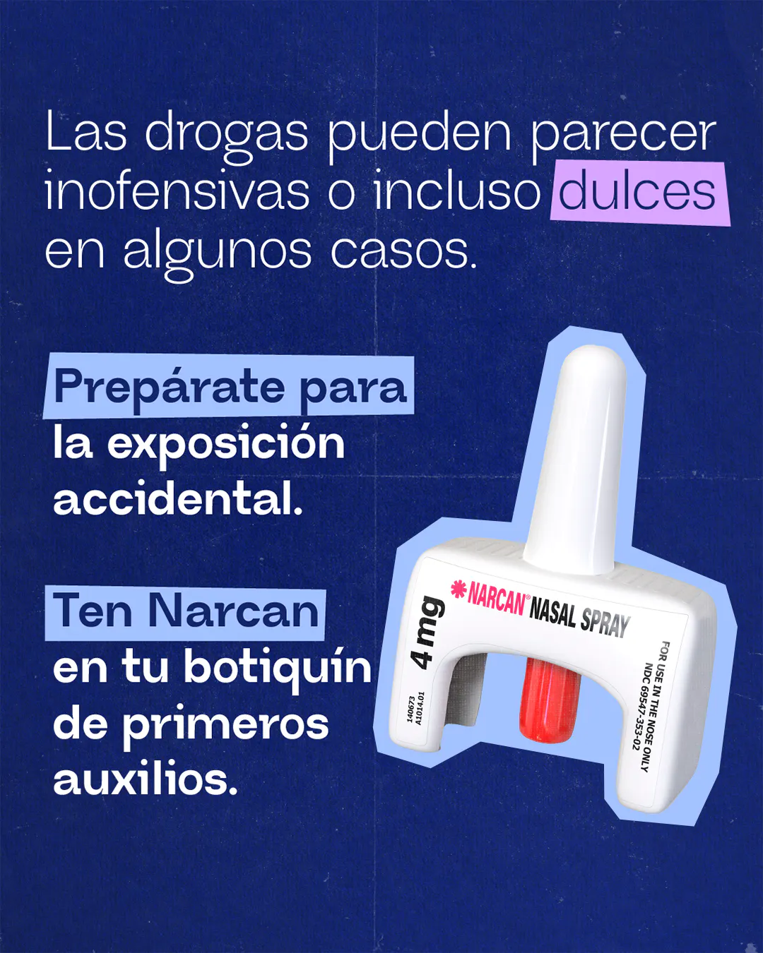 Mantén Narcan en tu botiquín de primeros auxilios
