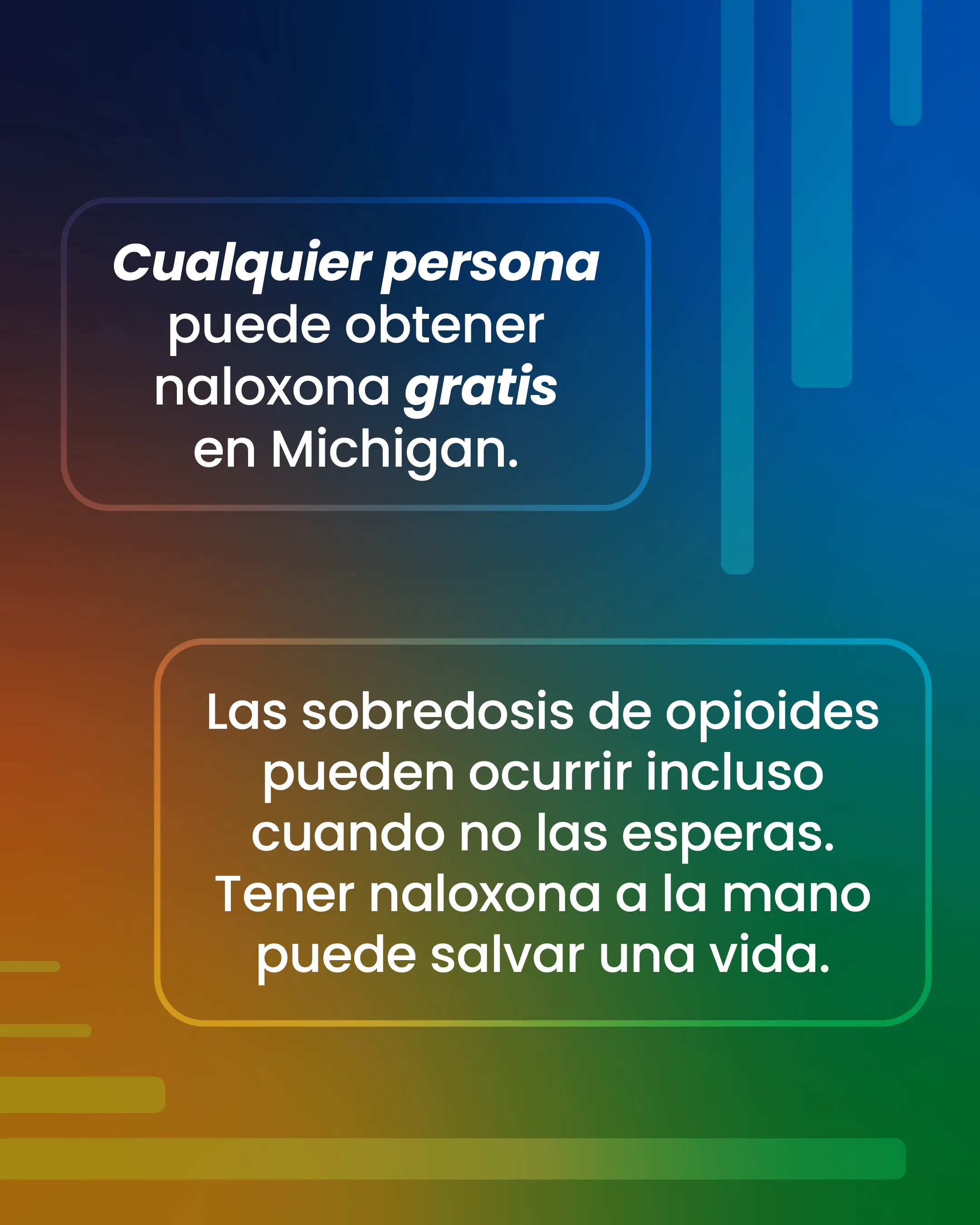 Cualquier persona puede obtener naloxona gratis en Michigan para salvar una vida