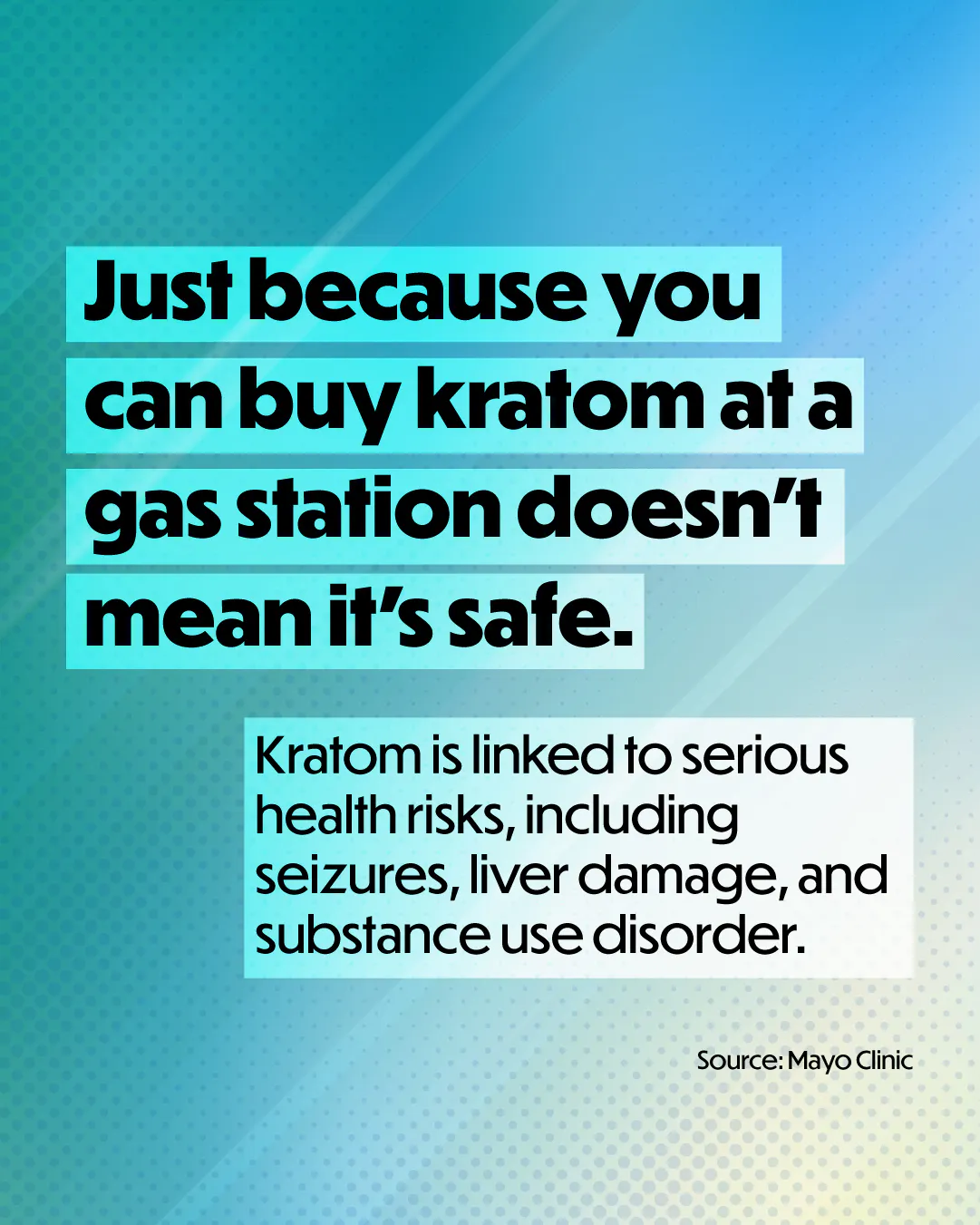 Kratom has serious risks