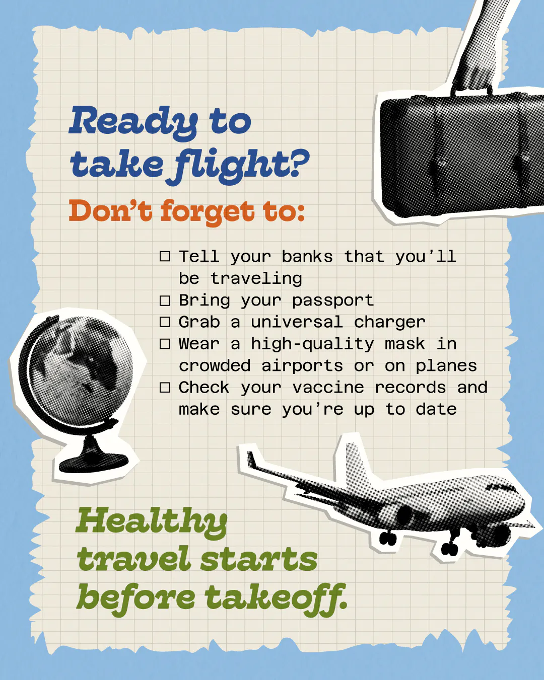 Travel tips to help prevent infections