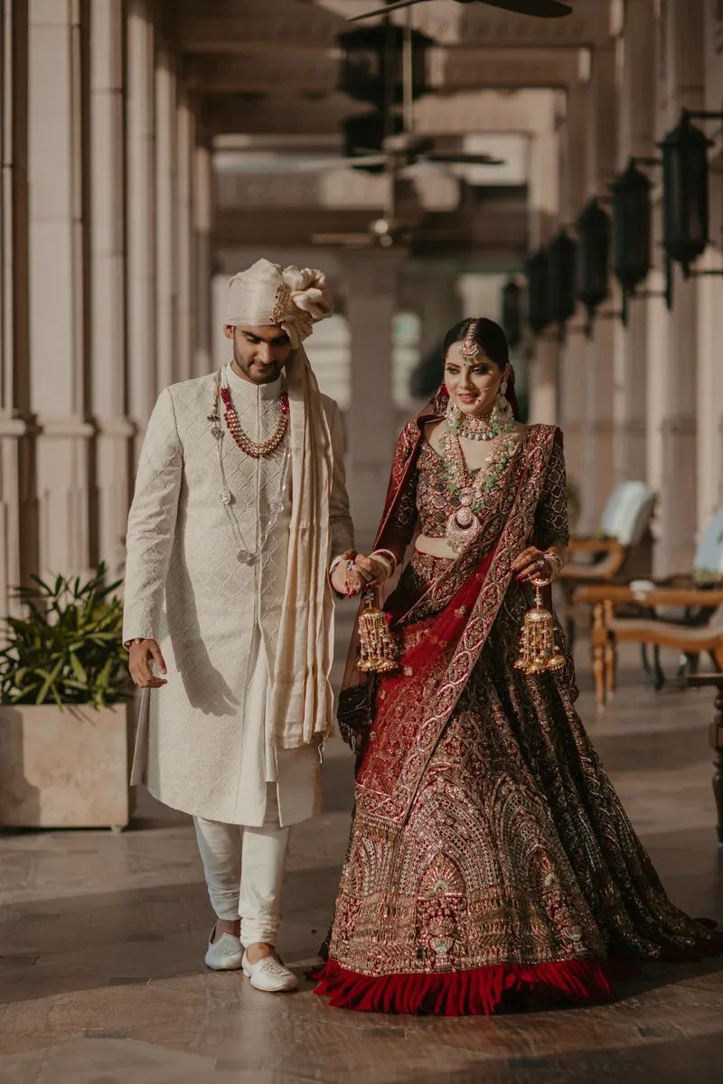 sherwani look groom