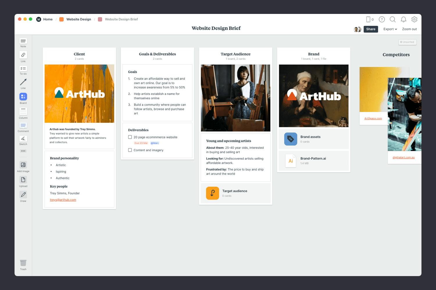 web design project management plan website design brief guide step 06