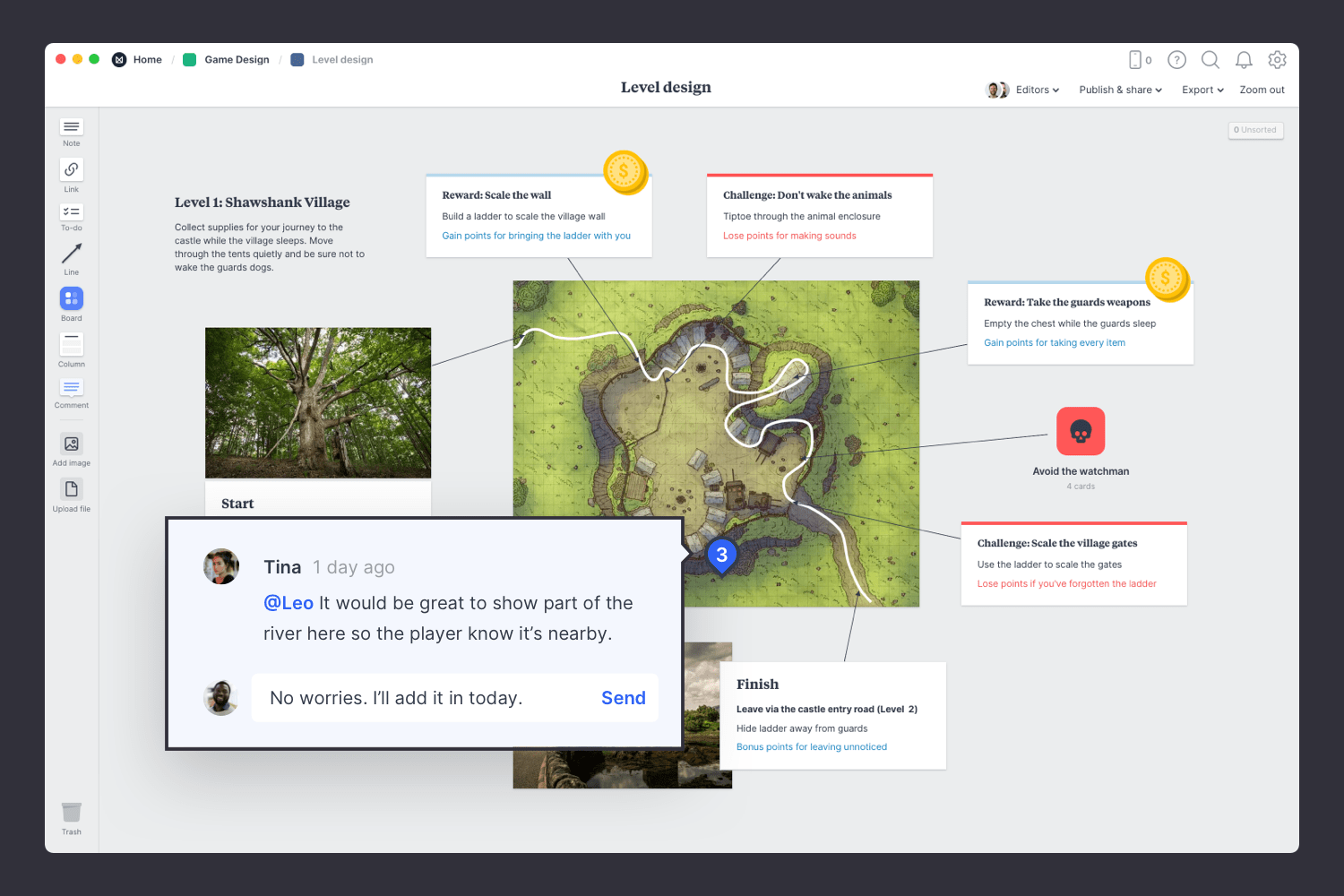 Game level design collaboration