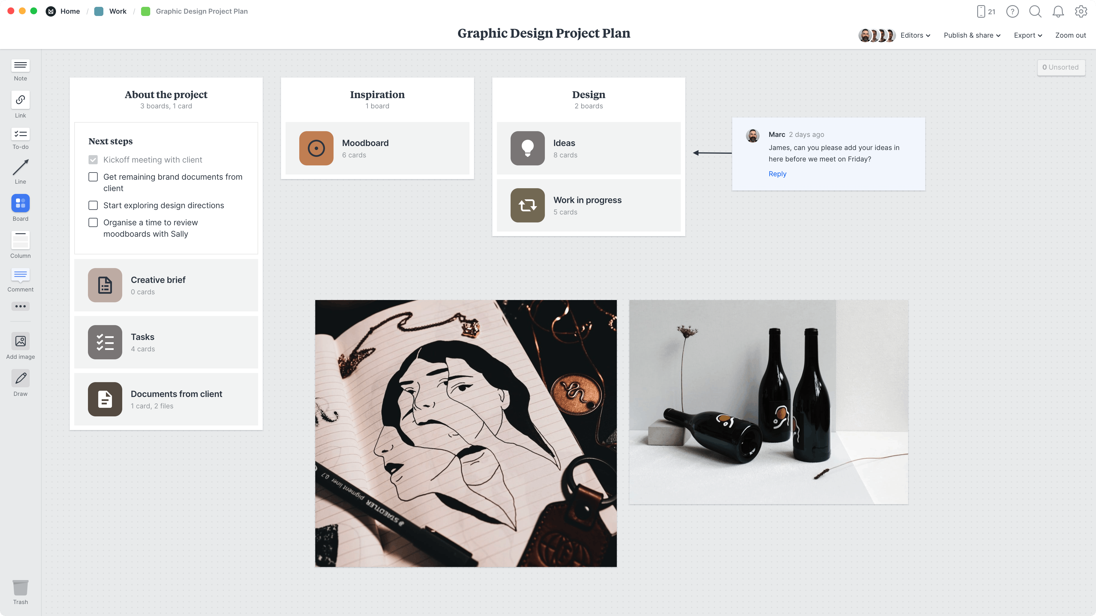 Graphic design project plan example