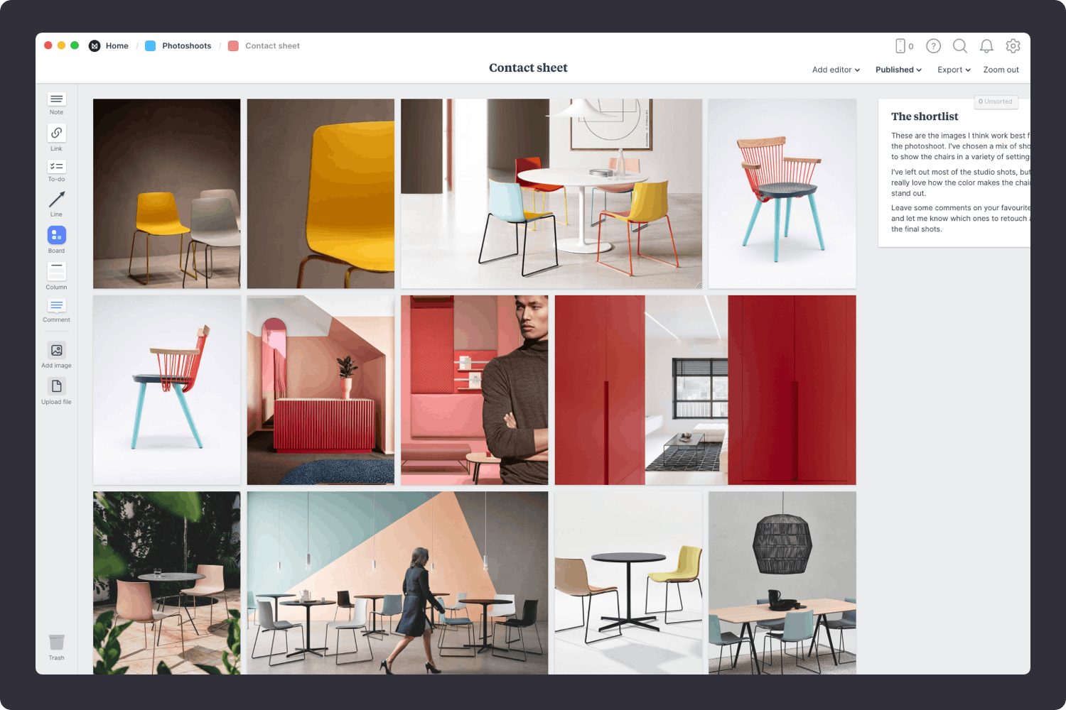 Photography Contact Sheet Template & Example Milanote